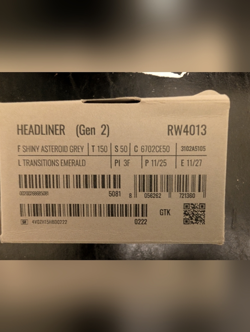 Ray-Ban Meta Headliner Transition Lens - Picture 2 of 2